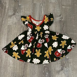 12-24month dot dot smile Christmas dress
